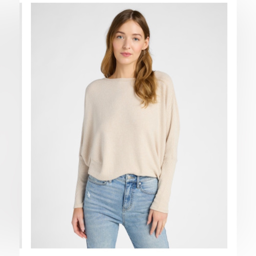 Brushed Rib Intermingle Dolman Top